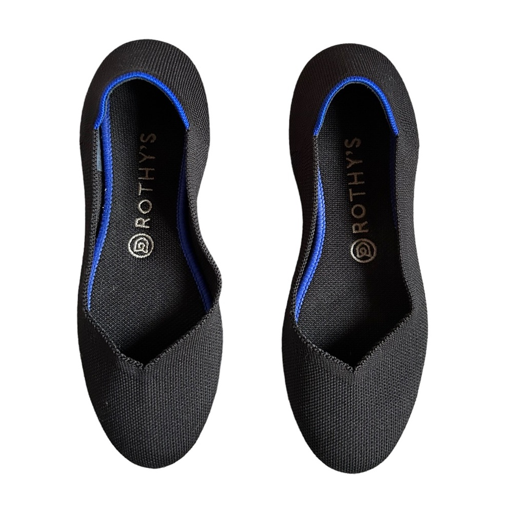 Rothy’s The Flat black round toe ballet flats